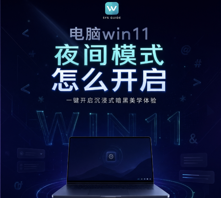 电脑win11夜间模式怎么开启